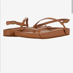 Who What Wear Aliyah sandals size 6 in tan leather